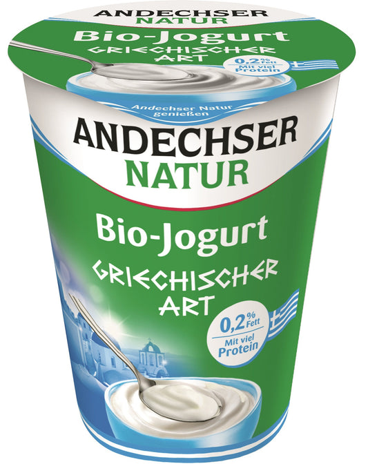 Andechser BIO Zsírszegény natúr görörg joghurt 0,2%  fehérjével dúsított